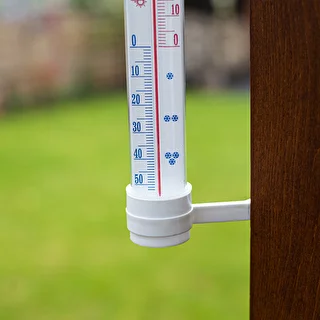 Baltas lauko termometras (nuo -50 °C iki +50 °C), 27 cm – photo 3