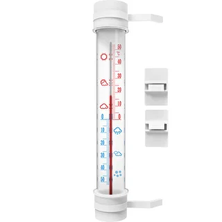 Baltas lauko termometras (nuo -50 °C iki +50 °C), 27 cm – photo 1