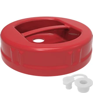 Plastikinis twist-off dangtelis fi 100 su anga ir kamščiu