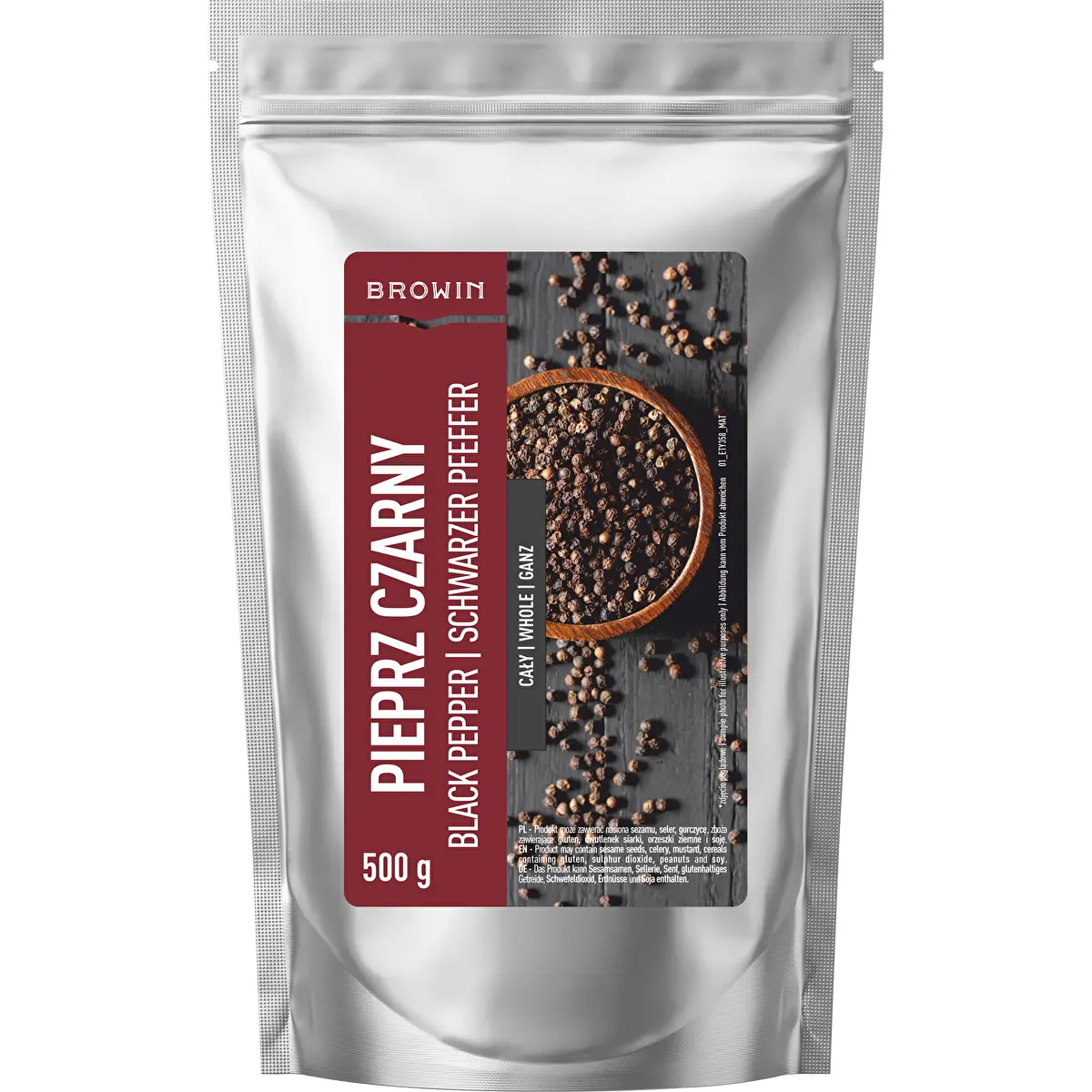 Juodųjų pipirų žirneliai, 500 g