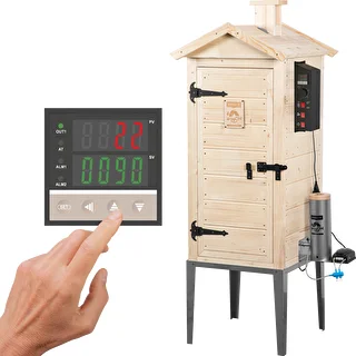 Medinė sodo rūkykla 200 L – dragON Wood 100E su elektriniu šildymo moduliu ir valdikliu – photo 1