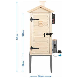 Medinė sodo rūkykla 200 L – dragON Wood 100E su elektriniu šildymo moduliu ir valdikliu – photo 13