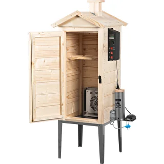 Medinė sodo rūkykla 200 L – dragON Wood 100E su elektriniu šildymo moduliu ir valdikliu – photo 2