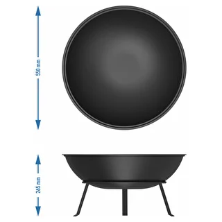 Sodo ugnies dubuo su grotelėmis, Ø55 cm, apvalus – photo 8