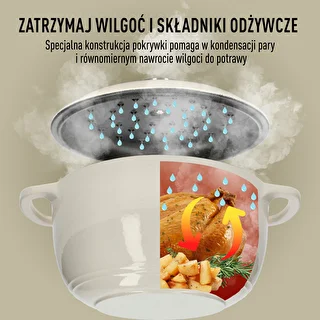 Emaliuotas ketaus puodas – ekri, 4 l – photo 6