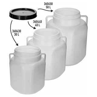 Užsukamas dangtis kvadratinėms 30, 40 ir 50 l statinėms, fi 22 cm – photo 3