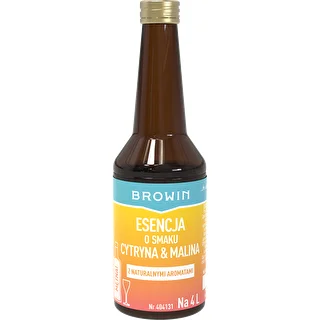 Citrinų ir aviečių skonio esencija – 40 ml, skirta 4 l