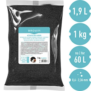 Activated Duo Carbon – aktyvintos mineralinės (akmens) ir kokosų anglies mišinys, 1 kg, iki 60 l – photo 3