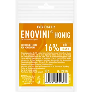 Džiovintos mielės midui Enovini Honig 10 g