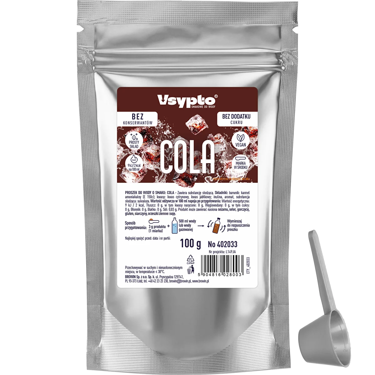 Vsypto Cola skonio, 100 g