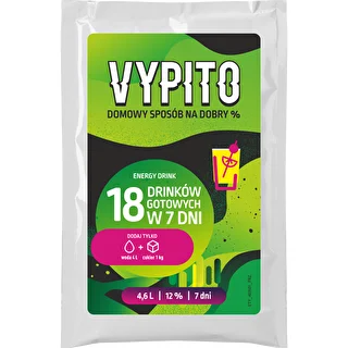 VYPITO 12%, paketėlis 18 kokteilių - Energetinis gėrimas, 126 g