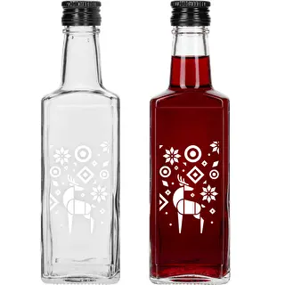 Butelis Receptūra, 250 ml su užsukamu dangteliu – Šventinis elnias – photo 2