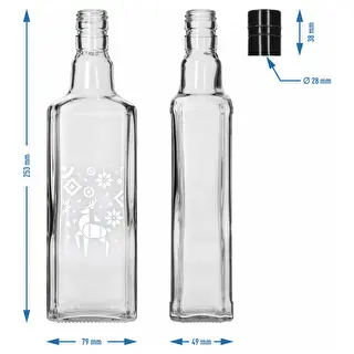 Butelis Tynktura, 500 ml su užsukamu dangteliu – Kalėdinis elnias – photo 5