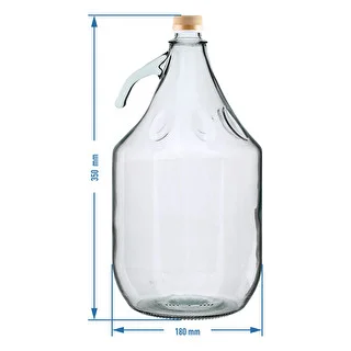 5 l demižonas Dama su užsukamu dangteliu - be krepšelio – photo 4