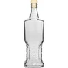 Kredensinis butelis 500 ml su kamščiu ['dekoratyvinis stiklinis butelis', ' butelis su natūraliu kamščiu', ' butelis trauktinėms']