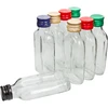 Butelis trauktinėms, gertuvės tipo, 100 ml + dangteliai, 8 vnt. ['buteliai', ' kišeninės gertuvės', ' trauktinės', ' buteliai trauktinėms', ' buteliukai', ' naminiai gėrimai', ' naminės trauktinės', ' kišeninė gertuvė su užsukamu dangteliu', ' butelis su užsukamu dangteliu', ' buteliukas su užsukamu dangteliu', ' buteliai su spalvotais dangteliais', ' spalvoti dangteliai', ' dangteliai']