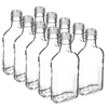 Butelka na nalewki piersiówka 200 ml - 10 szt. - 9 butelka piersiówka, szklana butelka, butelka na domowe nalewki, butelki szklane, butelki  200 ml, 10 sztuk, butelka z zakrętką, małe butelki, szklane buteleczki