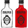 Butelka Piersiówka 200 ml z zakrętką, nadruk „Małpka”, 1 szt. - 12 butelka, butelki, butelka z nadrukiem, butelka na prezent, butelka na nalewki, butelka na bimber, butelka na alkohol, butelka szklana z zakrętką, butelka 200 ml z zakrętką, butelki piersiówki, butelka małpka, domowe trunki, mała ozdobna butelka, małpka z nadrukiem, piersiówka 200 ml z czarną zakrętką