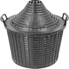 Kosz ogrodowy z tworzywa, z pokrywą do balonu 10L ['kosz ogrodowy do balonu', ' do wina', ' wino domowe kosz', ' kosz do balonu winiarskiego', ' koszyk na wino', ' kosz na balon na wino', ' kosz z tworzywa na balon', ' kosz plastikowy z uchwytami', ' okrągły kosz na balon i do ogrodu', ' kosz z oddzielną  pokrywą na balon 10L']