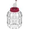 Nietłukący, wielofunkcyjny słoik do fermentacji, 5 L ['słoik nietłukący', ' słoik plastikowy', ' słoik z tworzywa', ' słoik na wino', ' słoik na cydr', ' do fermentowania wina', ' słoik z rurką fermentacyjną', ' słoik 5L']
