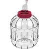 Nietłukący, wielofunkcyjny słoik do fermentacji, 8L - 10 słoik nietłukący, słoik plastikowy, słoik z tworzywa, słoik na wino, słoik na cydr, do fermentowania wina, słoik z rurką fermentacyjną