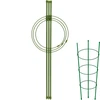 Podpora pierścieniowa do roślin 3 pierścienie 0,5m - 12 podpora do roślin, podpora pierścieniowa do krzewów, podpora ogrodowa, podpora na róże, pergola ogrodowa, obejma do roślin, podpórka do roślin, podpora kwiatowa, podpora do roślin doniczkowych, podpora do hortensji, podpora do borówek, podpora do roślin pnących, podpora zielona, podpora do roślin ciemnozielona, podpora do roślin stalowa z pierścieniami
