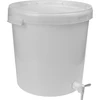 Pojemnik fermentacyjny 30 L z pokrywką i kranem ['pokrywka na pojemnik fermentacyjny', ' pokrywa do pojemnika fermentacyjnego', ' zamknięcie pojemnika fermentacyjnego', ' szczelna pokrywka do pojemnika fermentacyjnego', ' pokrywy do pojemników']