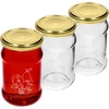 Słoik TO 300ml z nadrukiem -  mix owoców i zakrętką fi66/4 - 3 szt. ['słoiki z nadrukiem', ' ozdobne słoiki', ' słoiki z zakrętkami', ' słoiki na przetwory', ' eleganckie słoiki', ' słoiki na dżemy', ' słoik z nadrukiem', ' słoik z grafiką', ' słoiki do przetworów', ' słoiki do spiżarni', ' słoik TO', ' słoik twist-off']