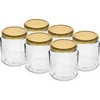 Słoik twist-off, grubasek 580ml ze złotą zakrętką fi82/6, 6 szt. ['słoiki', ' słoik', ' zestaw słoików', ' pojemniki', ' szklane pojemniki', ' słoiki do przechowywania', ' słoiki kuchenne', ' słoiki ze szkła', ' słoiki z metalową zakrętką', ' słoiki do przechowywania żywności', ' słoiki na przetwory', ' słoiki na zioła', ' słoiki na kawę', ' słoiki na herbatę', ' słoiki do zmywarki', ' słoik szklany', ' słoik z zakrętką', ' komplet słoików', ' słoiki na dżemy', ' grubasek', ' słoik grubasek']