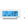 Stacja pogodowa RCC, DCF – elektroniczna, bezprzewodowa, podświetlana czujnik, biała ['stacja pogodowa', ' domowa stacja pogodowa', ' temperatura', ' temperatura otoczenia', ' kontrola temperatury', ' termometr elektroniczny', ' termometr z czujnikiem', ' termometr wewnętrzny', ' termometr zewnętrzny', ' termometr na zewnątrz', ' stacja pogodowa']