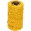 Sznurek bawełniany żółty 2 mm/55 m/100 g - 3 sznurek z bawełny, sznurek bawełniany, sznurek do delikatnych roślin, sznurek naturalny, ekosznurek, sznurek do makramy, sznurek do wiązania, sznurek do rękodzieła, sznurek do ściągania, żółty sznurek, sznurek żółty
