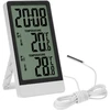 Termometr elektroniczny marki Soens – z sondą, biały - 13 termometr z sondą, termometr do pomiaru wewnątrz i na zewnątrz, termometr elektroniczny, termometr Soens, termometr z dużym wyświetlaczem, termometr z czytelnym wyświetlaczem, jaki termometr wybrać, termometr do postawienia i zawieszenia, wygodny pomiar temperatury