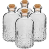 Zestaw buteleczek z korkami, 240 ml - 4szt. - 5 zestaw buteleczek, szklane mini buteleczki, butelka 240 ml, buteleczka, buteleczki, szklane małe butelki, szklane małe buteleczki, buteleczka na alkohol, mini buteleczki, buteleczka szklana z koreczkiem, buteleczka na próbki, miniaturowa butelka, szklane buteleczki korkowe, buteleczki dla gości