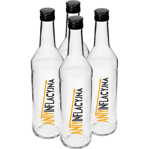 0,5 l butelis su užsukamu kamšteliu ir spaudiniu „Antiinfliacinė“ – 4 vnt. - 2
