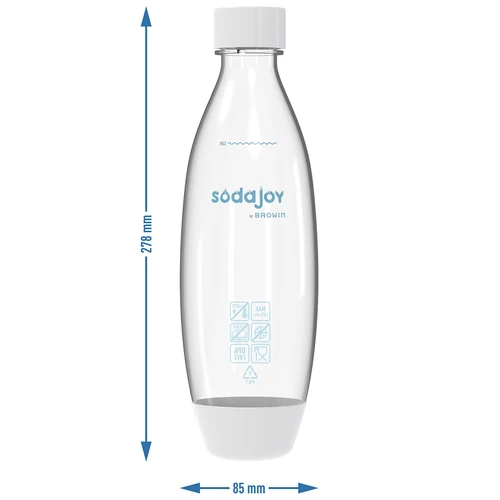 1 l butelis gazavimo aparatui su užsukamu dangteliu - 6