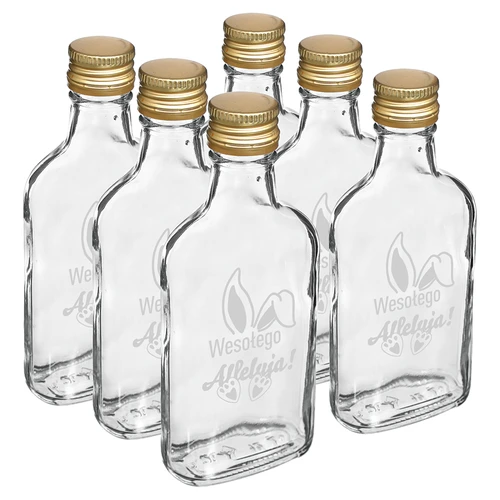 200 ml butelis su užsukamu dangteliu, spauda TRIUŠIO AUSYS, 6 vnt - 2