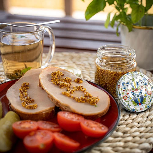 212 ml talpos stiklainis su spalvotais užsukamais dangteliais ø 66. - 14