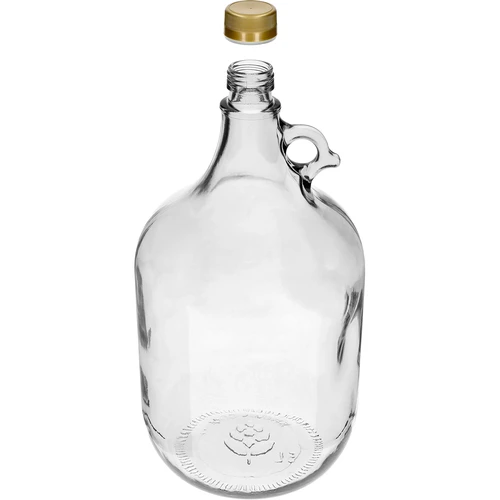 4 x Dama 5 l su kamščiu, fermentacijos vamzdeliu ir užsukamu dangteliu - 3