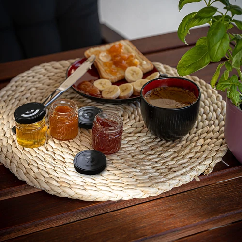 40 ml TO stiklainis su juodu dangteliu fi 43 - 10 vnt. - 10