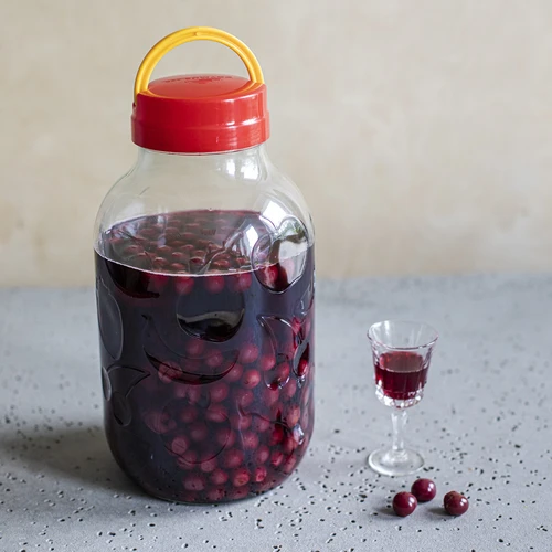 5 l stiklainis trauktinėms ir užsukamas dangtelis su rankena - 6