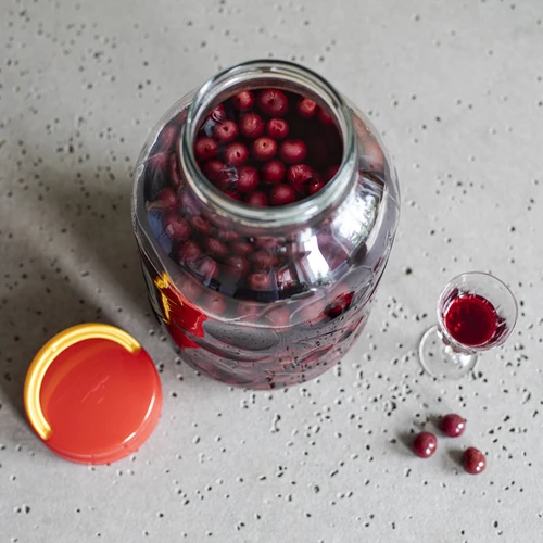 5 l stiklainis trauktinėms ir užsukamas dangtelis su rankena - 7