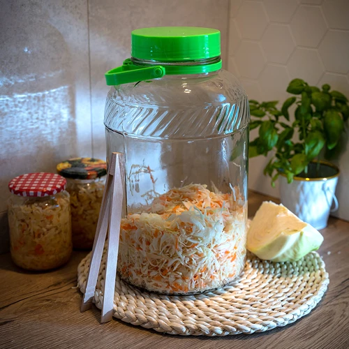 8 l stiklinis stiklainis su žnyplėmis - 10