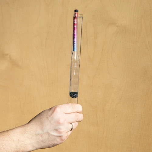 Alkoholio matuoklis, nedūžtantis su mėgintuvėliu, matavimo diapazonas 20-98% - 4