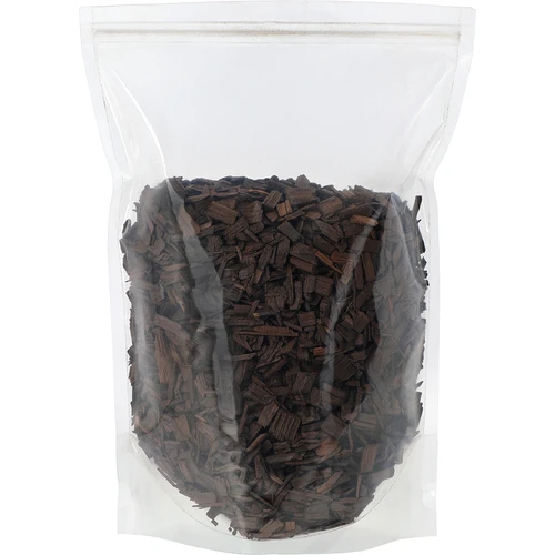 Amerikietiško ąžuolo drožlės, stipriai skrudintos, 500 g