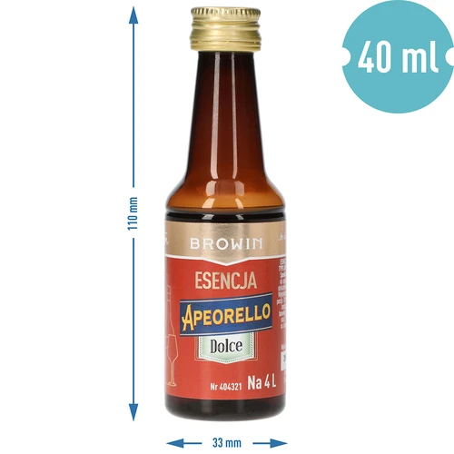 Apeorello Dolce skonio esencija 4 L gėrimui, 40 ml - 7