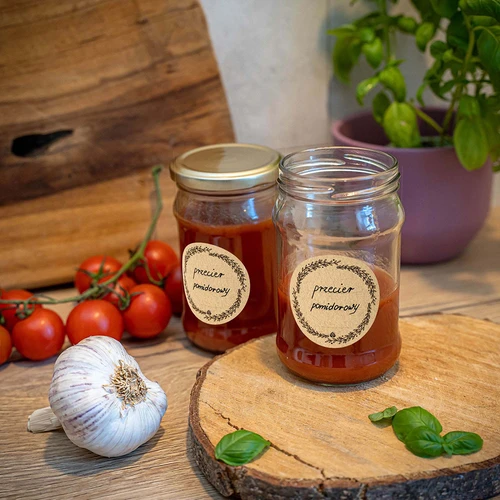 Apvalios etiketės Ø 66,5 mm dangteliams/stiklainiams - 20 vnt - 6