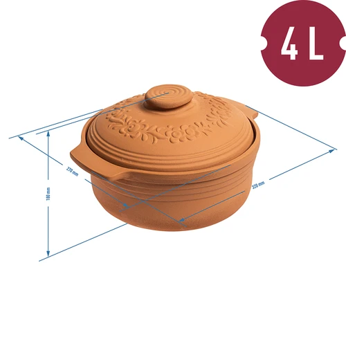 Apvalus romėniškas puodas 4 l - 4