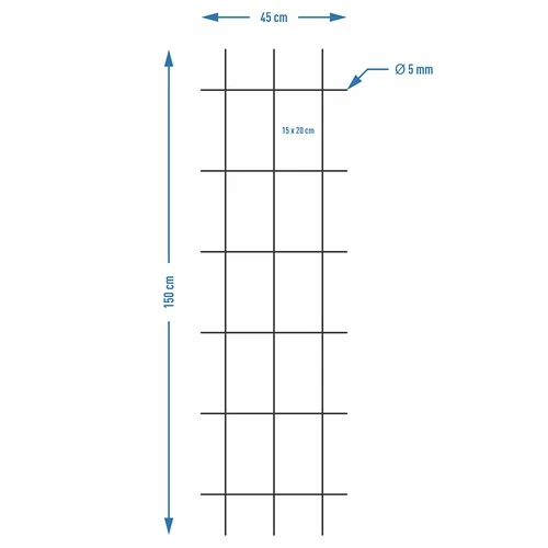 Atrama augalams - grotelės (150 cm x 45 cm) 3 vnt. - 7