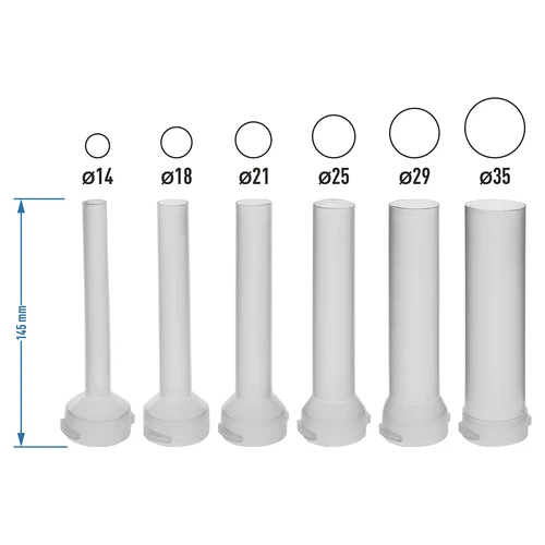 Atsarginiai antgaliai Browin vertikaliam 5 kg dešrų kimštuvui, 6 vnt. - 4
