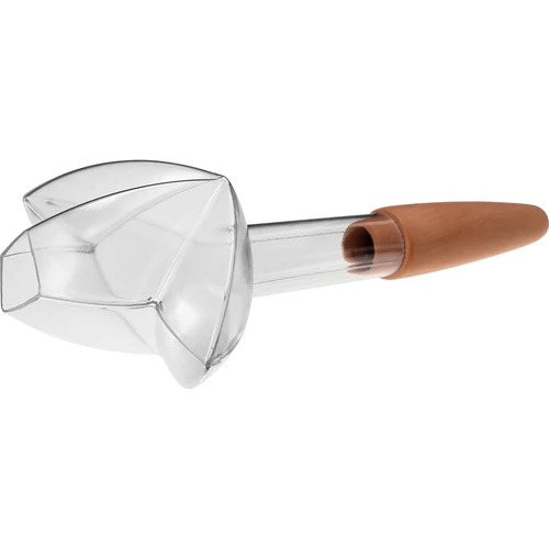 Augalų laistymo dozatorius – permatomas lapelis su keramine kojele, 120 ml - 4